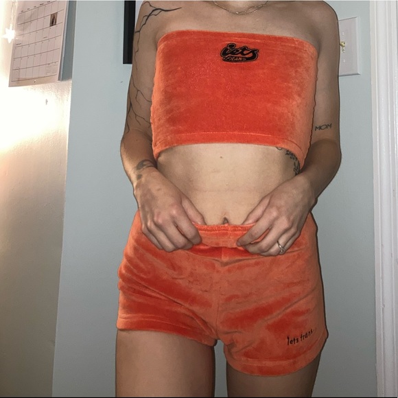 Iets frans… velvet orange set - Picture 4 of 5